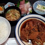 Azusagawa - 魚のあら煮定食　全景