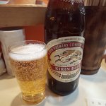 ギョウザとやきとりの又兵衛 - 瓶ビールでグビッと