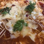 カフェアンドショップ ロータスランド - 2019/09/28
      おまかせセット 550円
      ・トマトと卵のトマ卵麺
      ・青パパイヤの和え物
      ・じゃが芋もち
      ・フレッシュサラダ
      ・ミニライス