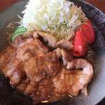キッチン ポポット - 豚しょうが焼き　アップ