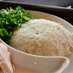 松記鶏飯 - 海南鶏飯（中）@900円：ジャスミンライスに寄る