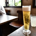 松記鶏飯 - 生 タイガービール@780円