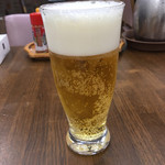 Ra-Men Touyoko - グラス生ビール。290円
