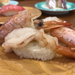 Genkai Maru Hashimoto Ten - これは私が大好きな大海老ちゃん父は中とろ食べて喜びました♡