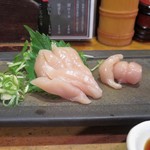 やきとり 正や - 丹波地鶏ささみ造り