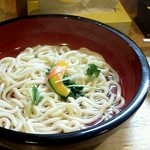 つけ鴨うどん　鴨錦 - つけ鴨うどん　温２玉