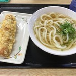 まるいち - かけうどんとちくわ天_2019年9月