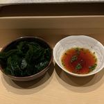 鮨 由う - 三陸産 わかめ ポン酢で