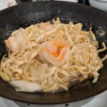 菜香新館 - 大海老入り鉄鍋　香港麺（上湯）