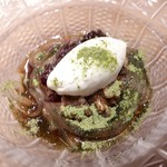 炭火割烹 白坂 - くずきり　やや固めな仕上げ、でも味は本格派