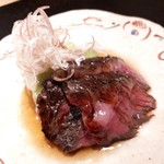 炭火割烹 白坂 - 和牛いちぼととろとろ茄子