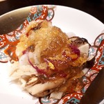 炭火割烹 白坂 - 鱧と松茸の土佐酢ジュレ 　松茸もシェフの腕に掛かるとこう変わるか(^-^)