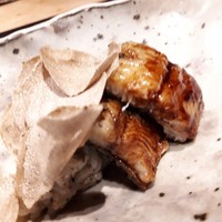 炭火割烹 白坂 - 鰻　マッシュルームリゾット　トリュフ掛け　