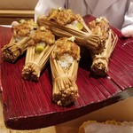 銀座 しのはら - 明石の穴子 栗 銀杏 飯蒸し