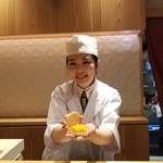 銀座 しのはら - フォアグラ マンゴー パッションフルーツ最中