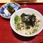 銀座 しのはら - 飛騨牛炊込みご飯と香の物