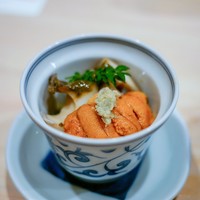 はらまさ - ☆鮑、雲丹の飯蒸し