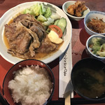 まきのきてい - 牛しょうが焼定食(1,600円)