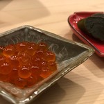 日本橋蛎殻町 すぎた - 筋子＆鮑肝の味噌漬け