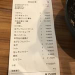 元祖 台湾もつ鍋 仁 浄心店 - レシート