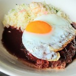 わかの屋 - ハンバーグピラフ。かなりイケてます。