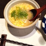 Nagomidokoro Totoshi - 〆の雑炊（お茶碗によそられて提供）