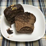 Don ku - 上にかかったチョコとチョコが練り込まれた生地の食パン！！