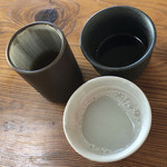 手打そば　稜庵 - 蕎麦茶と蕎麦湯