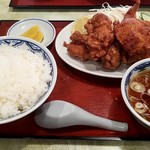 中華料理 八幡 - 唐揚げ定食