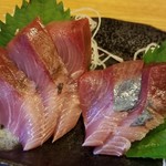 だるまさん - ブリ刺身
本日のお勧め、って書いてあったから頼んだけど、この店はやはり肉を頼むべきだな(笑)