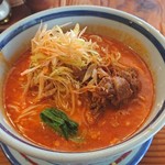 はなさき家 - 坦々麺 ８辛 大盛り 辛ねぎトッピング