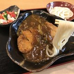 ゆめじ - 料理写真:カツカレー丼とつけうどん（１２８０円）