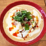 自然派中華 クイジン - 桃のクリーミー冷製担々麺　