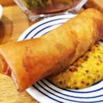 自然派中華 クイジン - ランチ共通 手作り点心　アスパラとベーコンの春巻