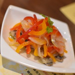 ワインバー バッカス - イワシのフライの香草マリネ（６５０円）