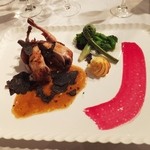 シャトン - 山うずらのロースト　フレッシュトリュフ添え♪