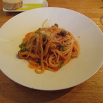 GRAND DELI - キノコと小松菜のトマトソースのパスタ