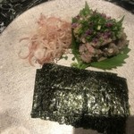 魚貝三昧 げん屋 - なめろうです。