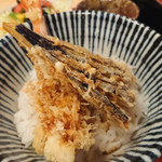 そば処 十間坂 - 天丼そばセット