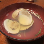 割烹　美登利 - はまぐりの吸い物