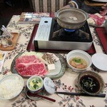 牛祥 - しゃぶしゃぶランチ　１５００円　（通常２５００円）イベント中のためお安くいただけました。