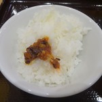 Ryuuki - ランチ：セットのライスと食べる辣油