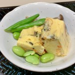 キッチンKENTO - カレイのトマトソースがけ定食(\1,200)　ふくさ卵