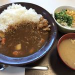 すき家 - カレー大盛り　オクラサラダセット