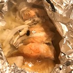 魚と溶岩焼 温 - 鮭ときのこのバターホイル焼き