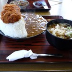 手打ちうどん 山崎屋食堂 - ｶﾂｶﾚｰ定食