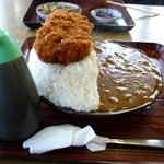 手打ちうどん 山崎屋食堂 - ｶﾂｶﾚｰ普通盛り