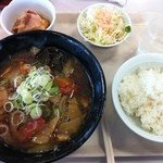 札幌市建設局下水道庁舎食堂 - ’12/2/16 B定食 広東麺