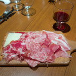 OSTERIA dieci - 生ハムとサラミ盛合せ