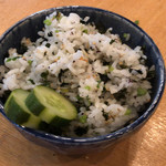 旬菜 すがや - シメのじゃこ菜めし